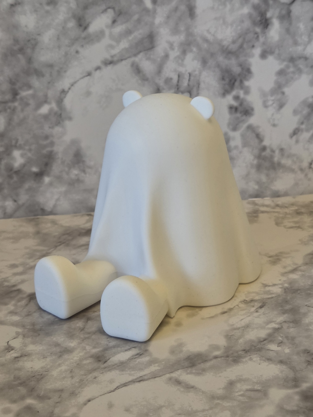 White Ghost Bear Night Light Silicone - Home Accent